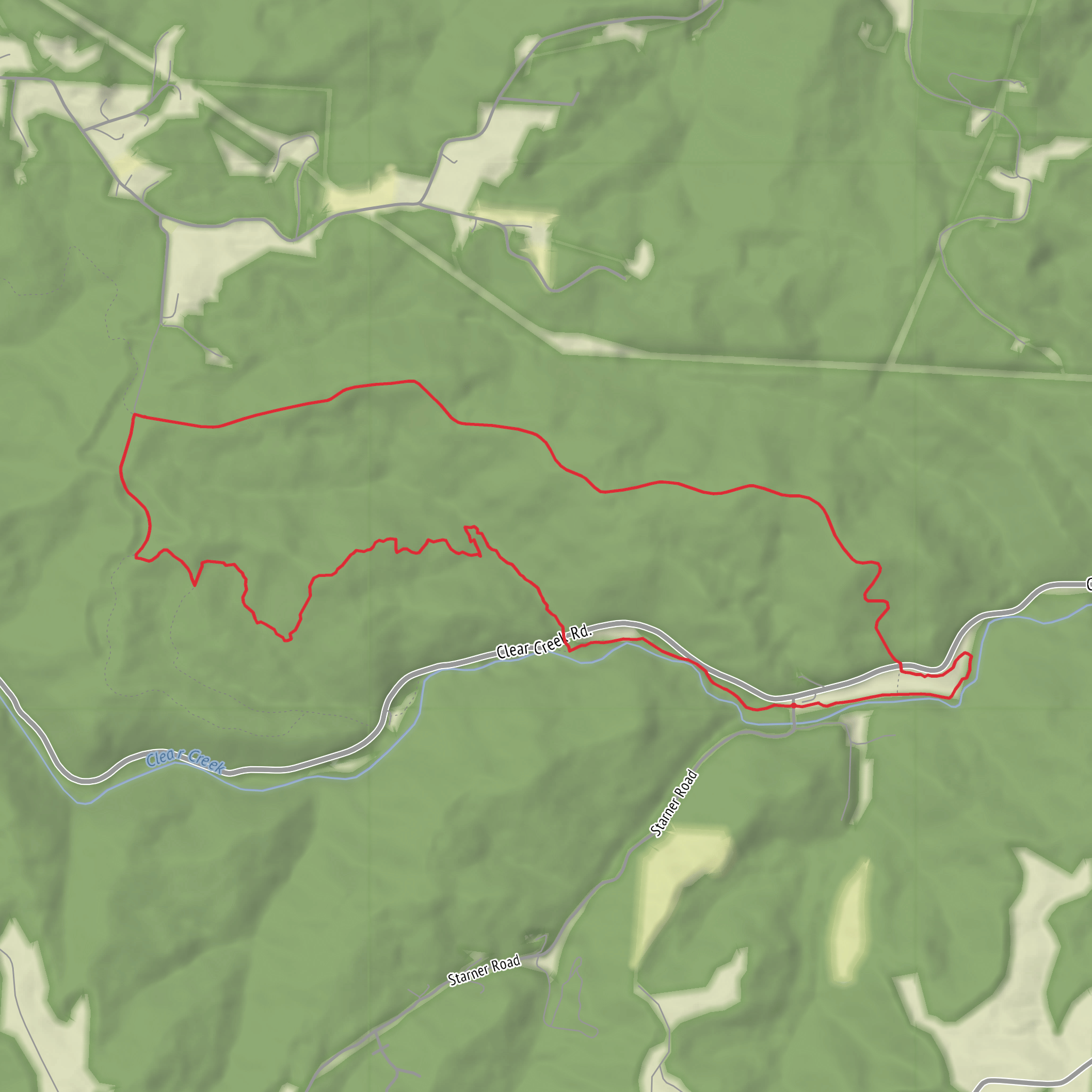 Cemetary Ridge Loop Trail mobile static map
