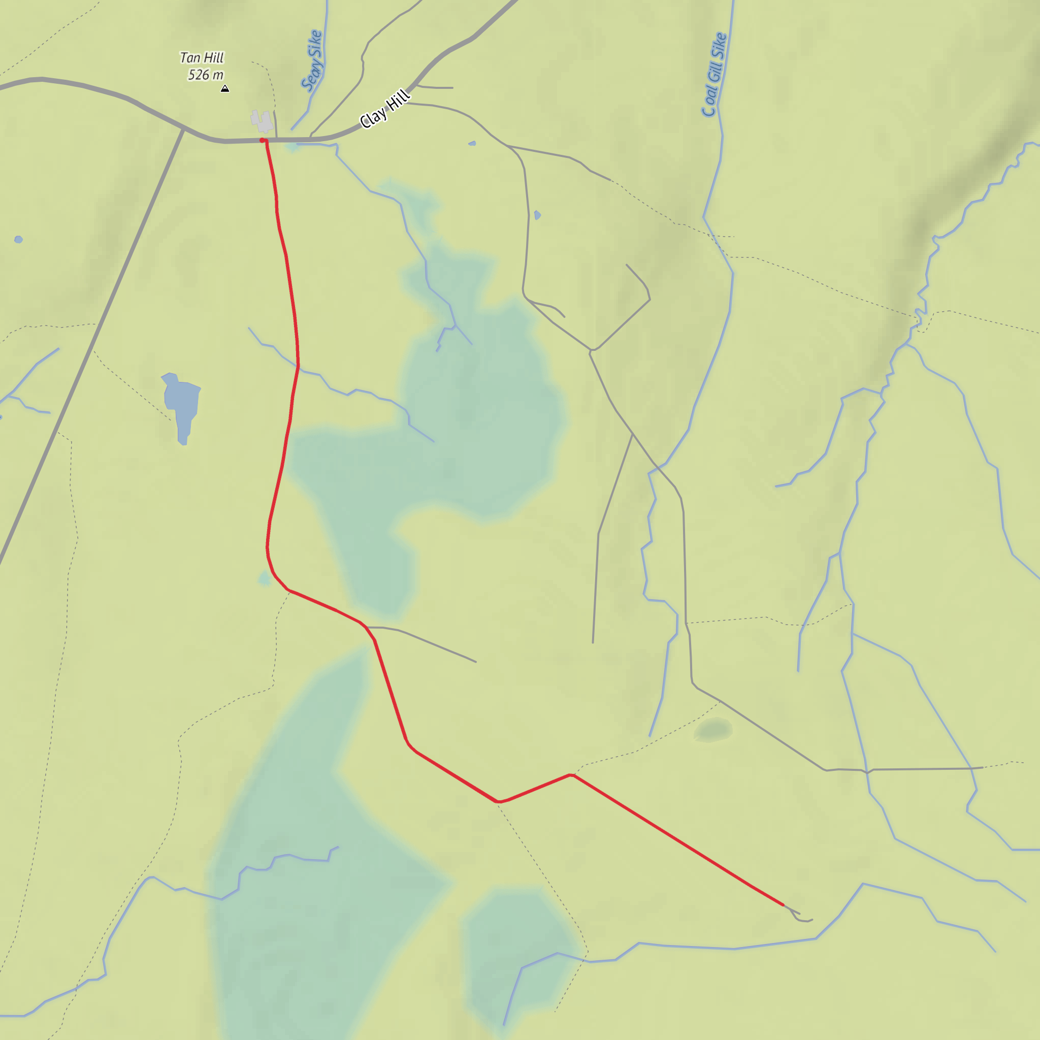Tan Hill Colliery mobile static map