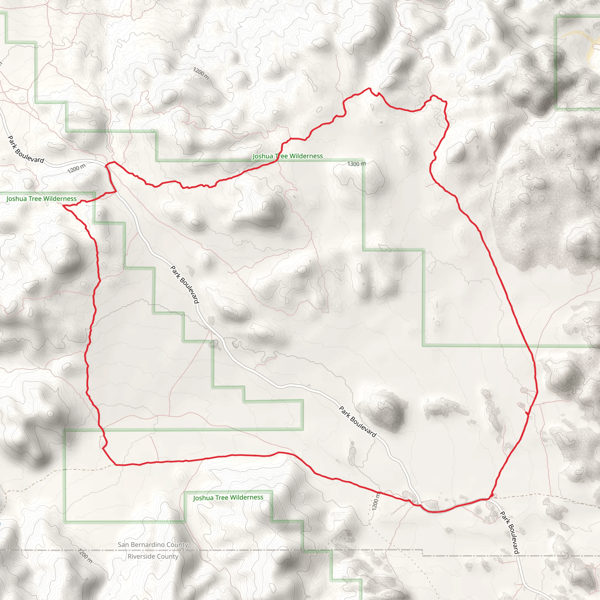 Big Foot Trail, Maze Loop Trail and Boy Scout Trail Loop mobile static map