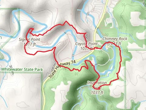 Signal Point, Inspiration Point and Chimney Rock Loop