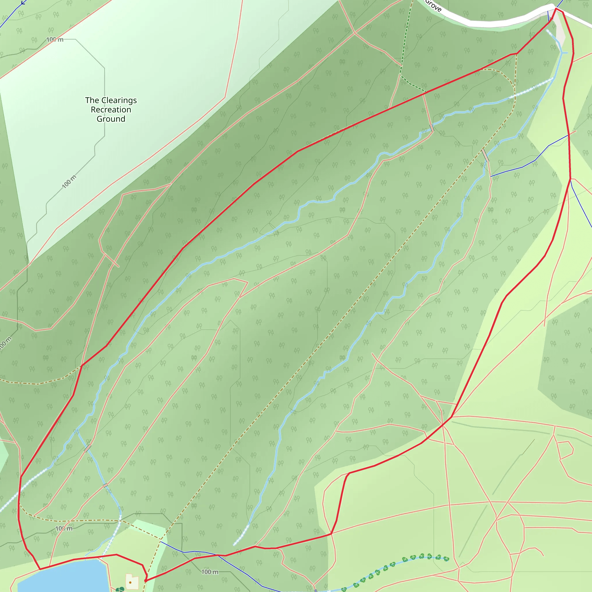 Middleton Park Short Loop - Park Halt mobile static map