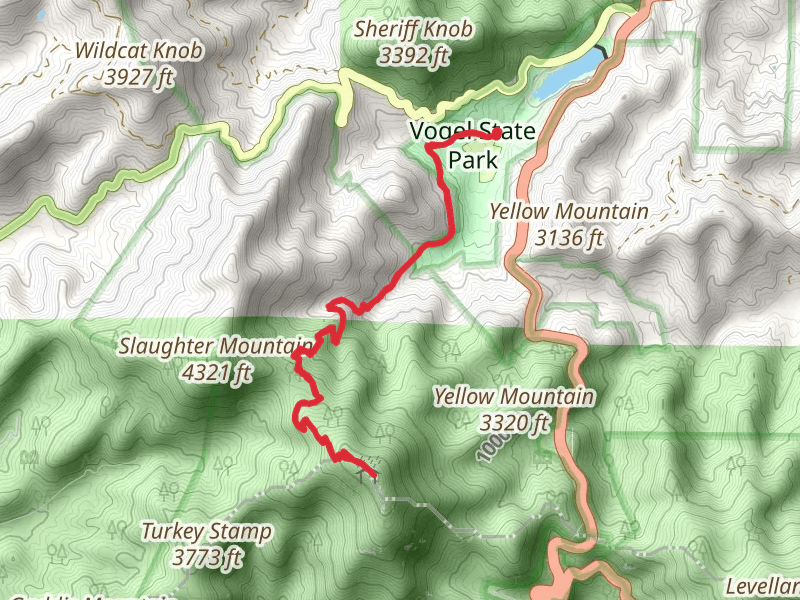 Blood Mountain via Coosa Backcountry Trail
