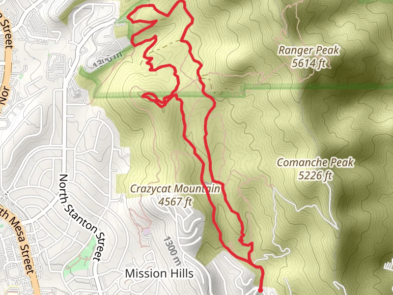 Monk's, Thousand Steps and Monk's Vertigo Ridge Loop Trail