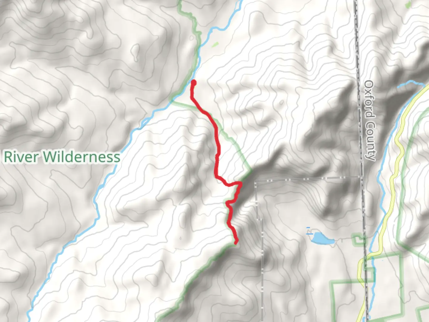 An image depicting the trail Mount Meader via Blue Brook and its surrounding area.