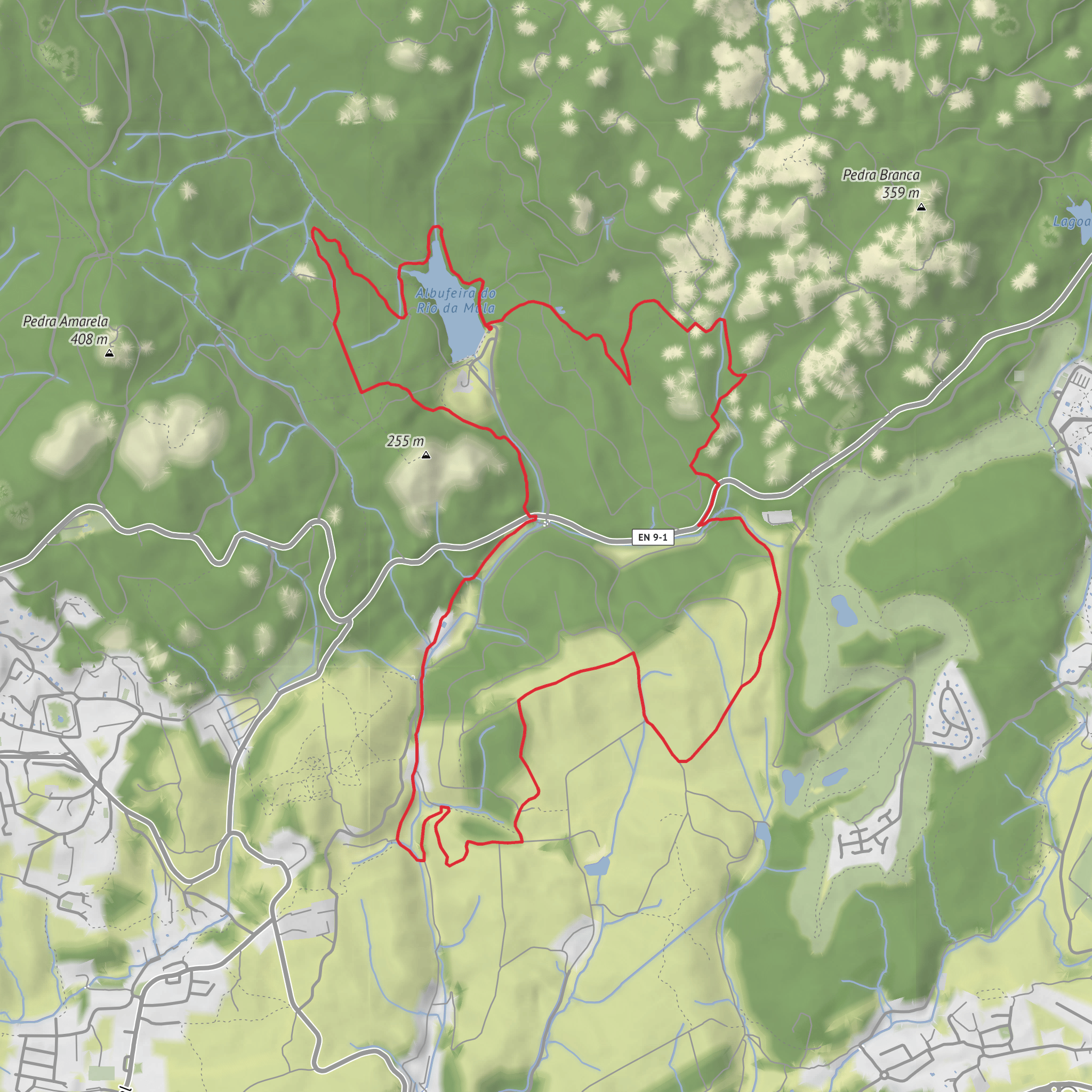 Rio da Mula Reservoir - Quinta de Porto Covo - Quinta do Pisão mobile static map