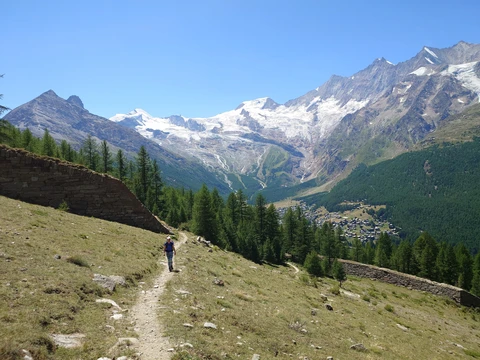 Furwald and Triftalp from Saas - Grund