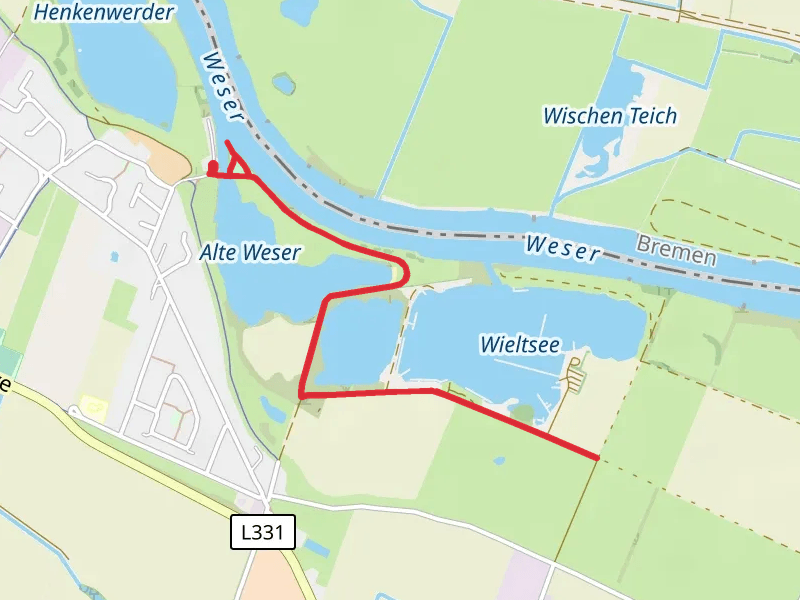 Reisegarten Weserufer and Wieltsee Walk