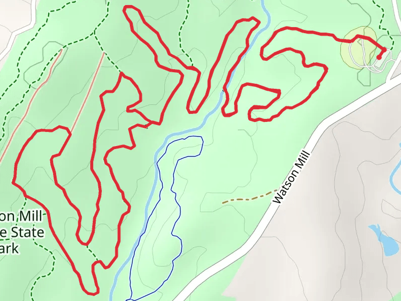 Horse Trail 4 and 6 in Watson Mill Bridge State Park