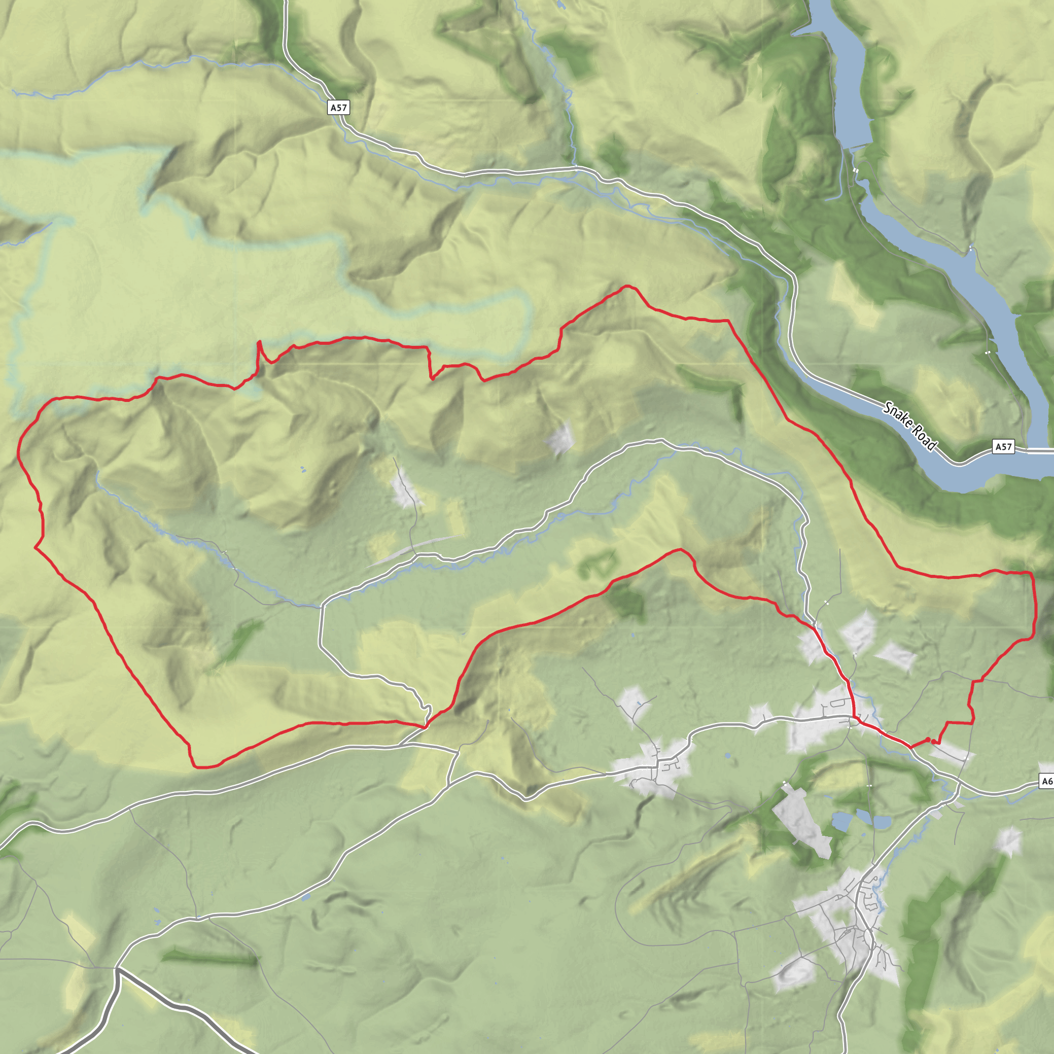 Edale Skyline Walk mobile static map