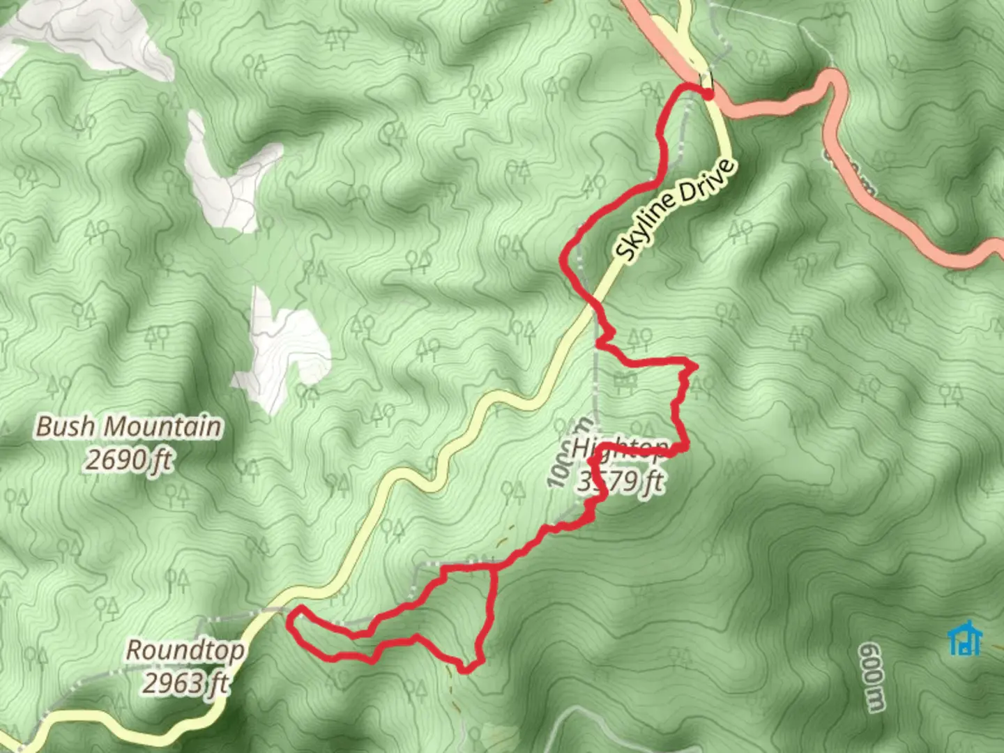 An image depicting the trail Smith Roach Gap via Appalachian Trail and its surrounding area.
