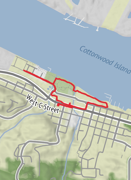 Hike from Rainier mobile static map