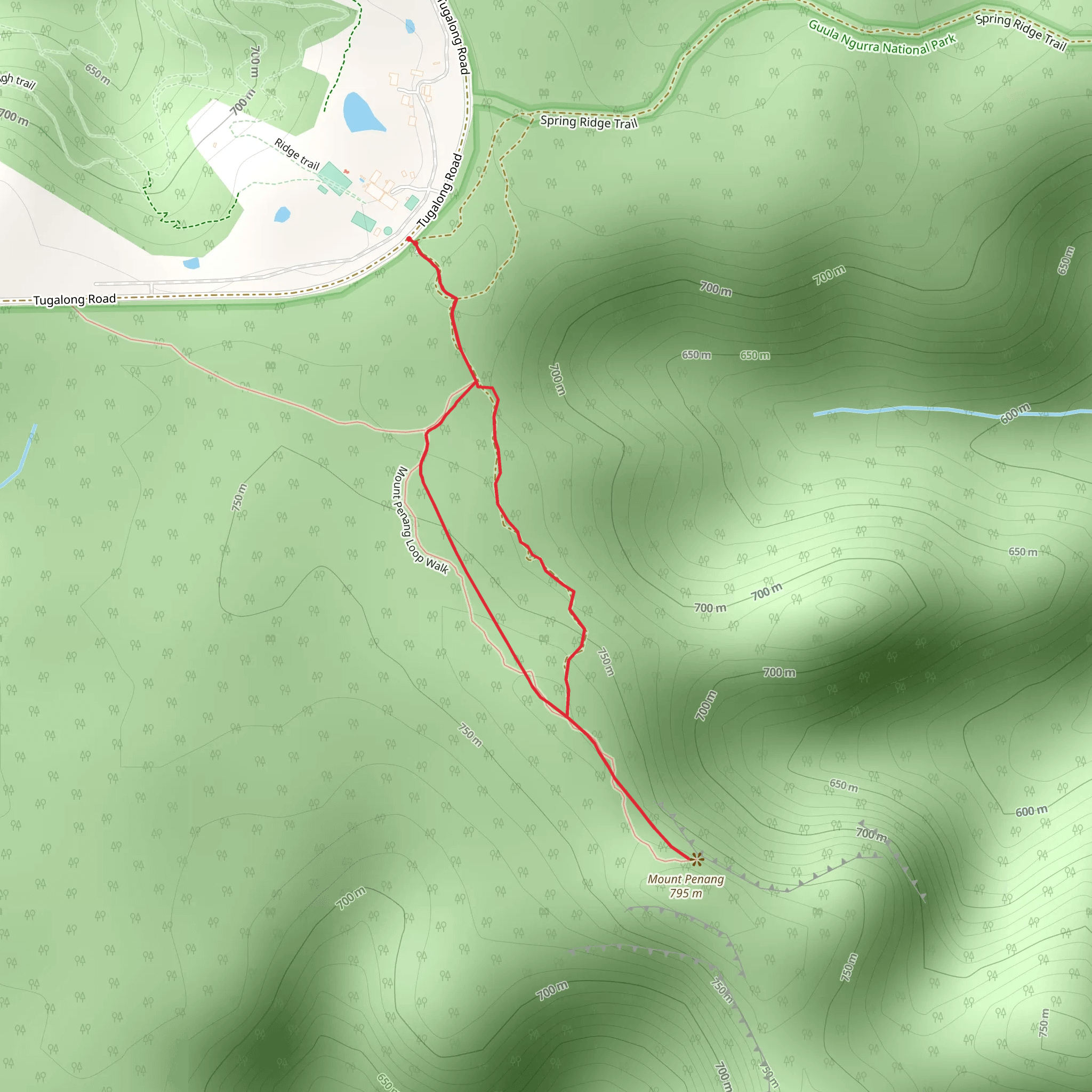 Mount Penang Loop Walk mobile static map