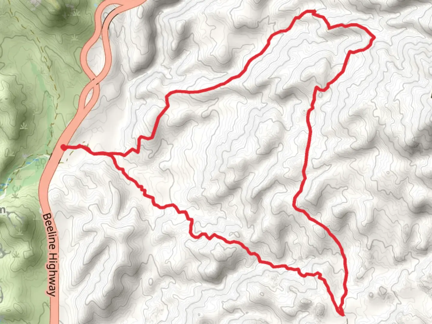 An image depicting the trail Pine Creek Loop and its surrounding area.