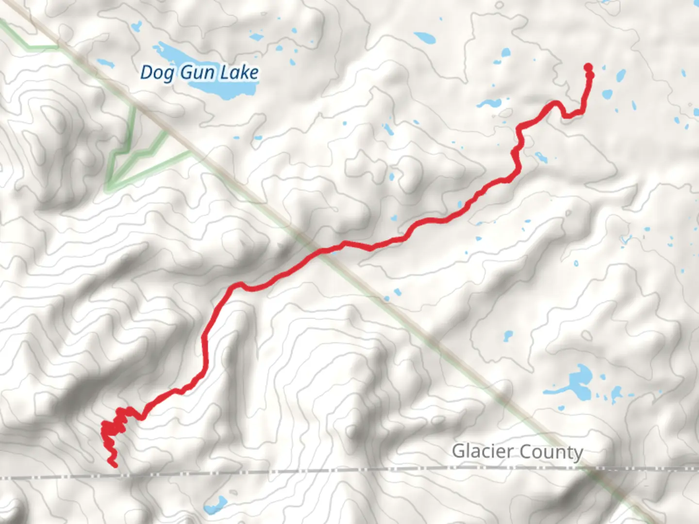 An image depicting the trail Palookaville Trail and its surrounding area.