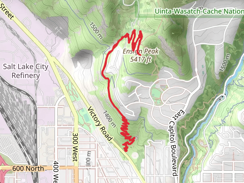 Ensign Peak via Hell Canyon Trail