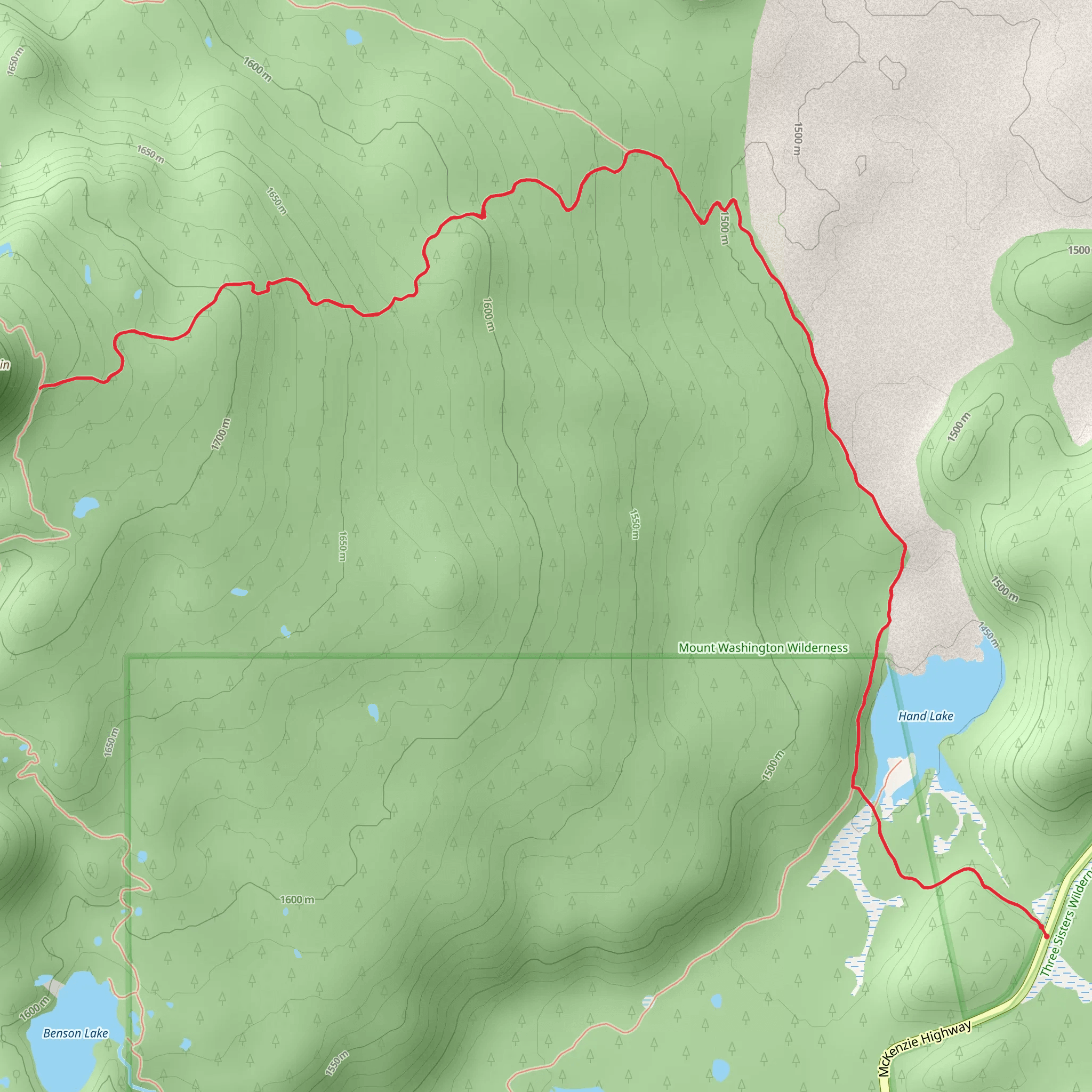 Scotty Way Trail mobile static map