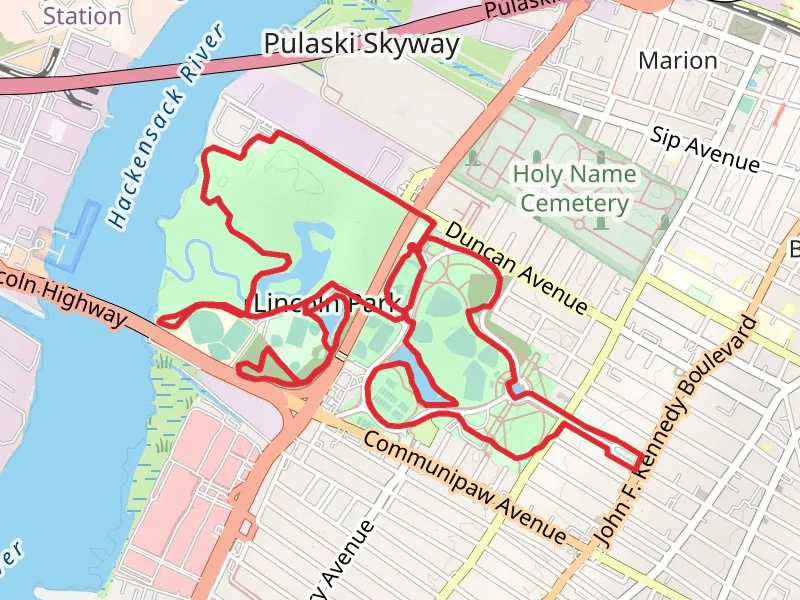 Lincoln Park and Edgewood Lake Loop