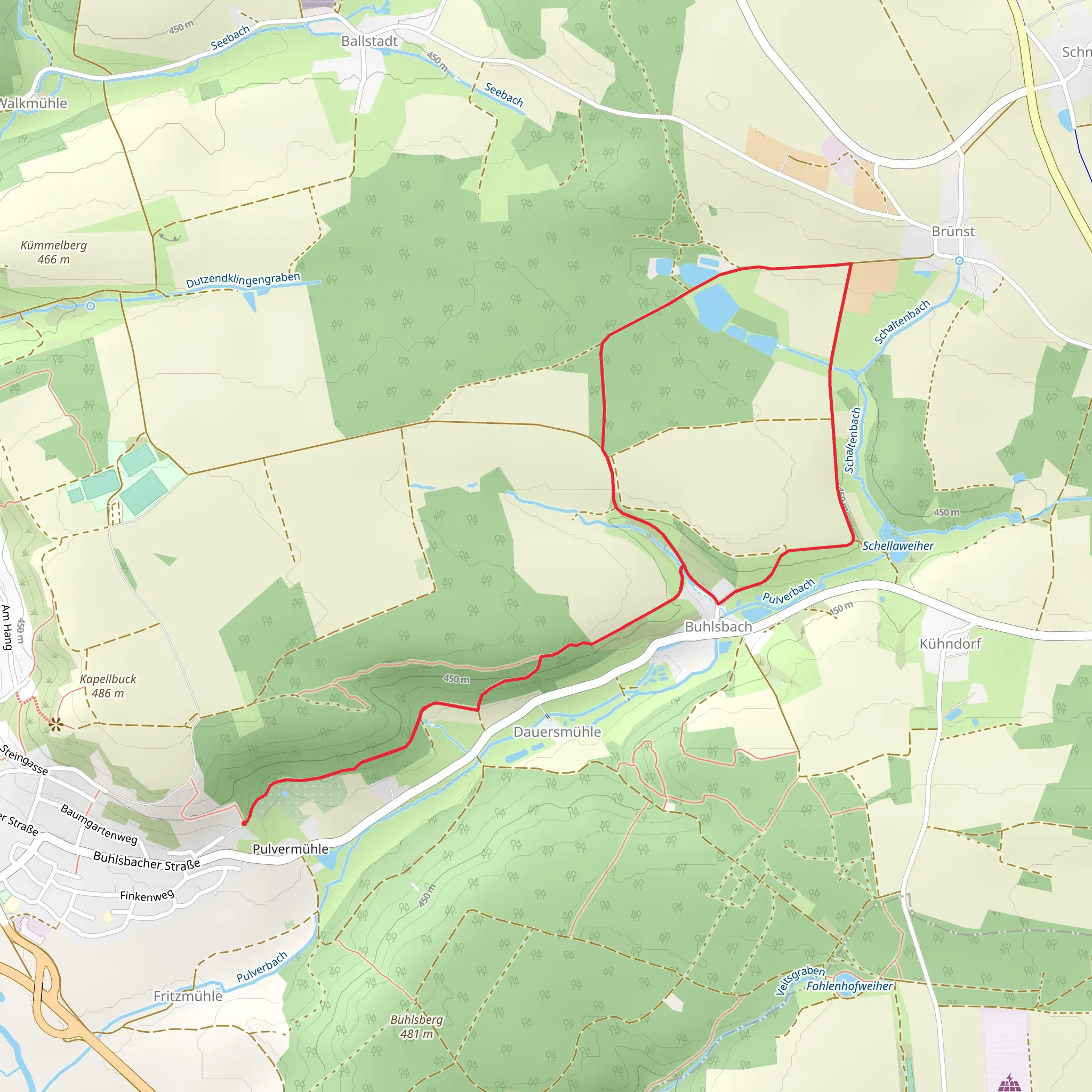 Buhlsbach Loop mobile static map