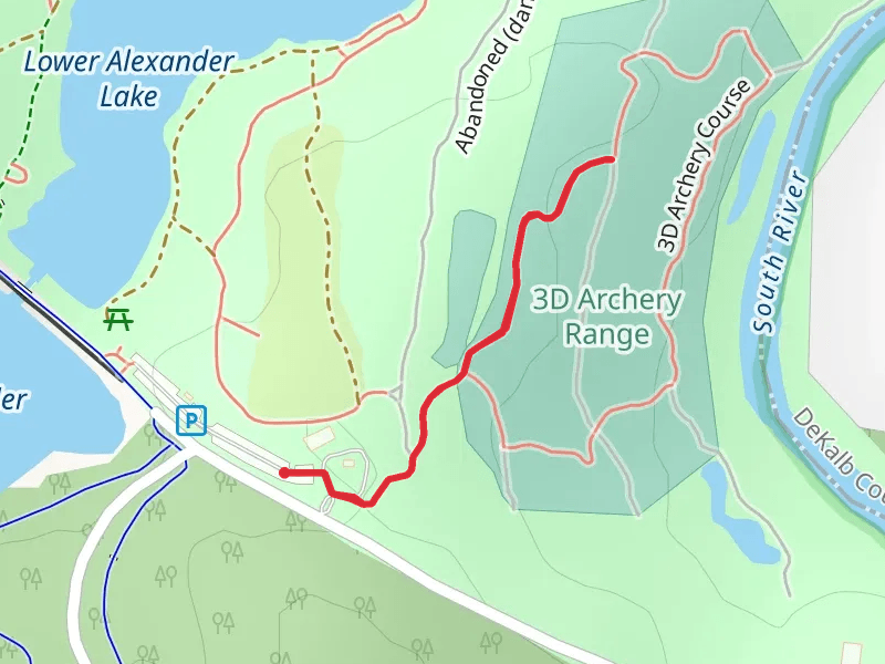 Three D Archery Course Out and Back