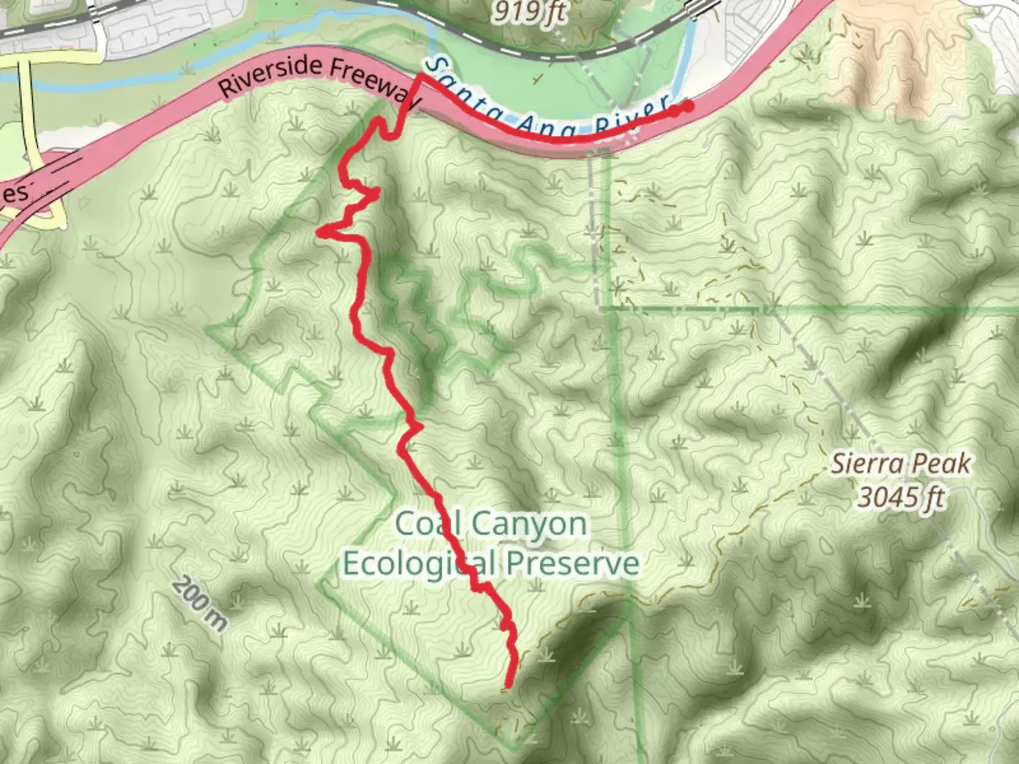 An image depicting the trail Coal Canyon Trail and its surrounding area.