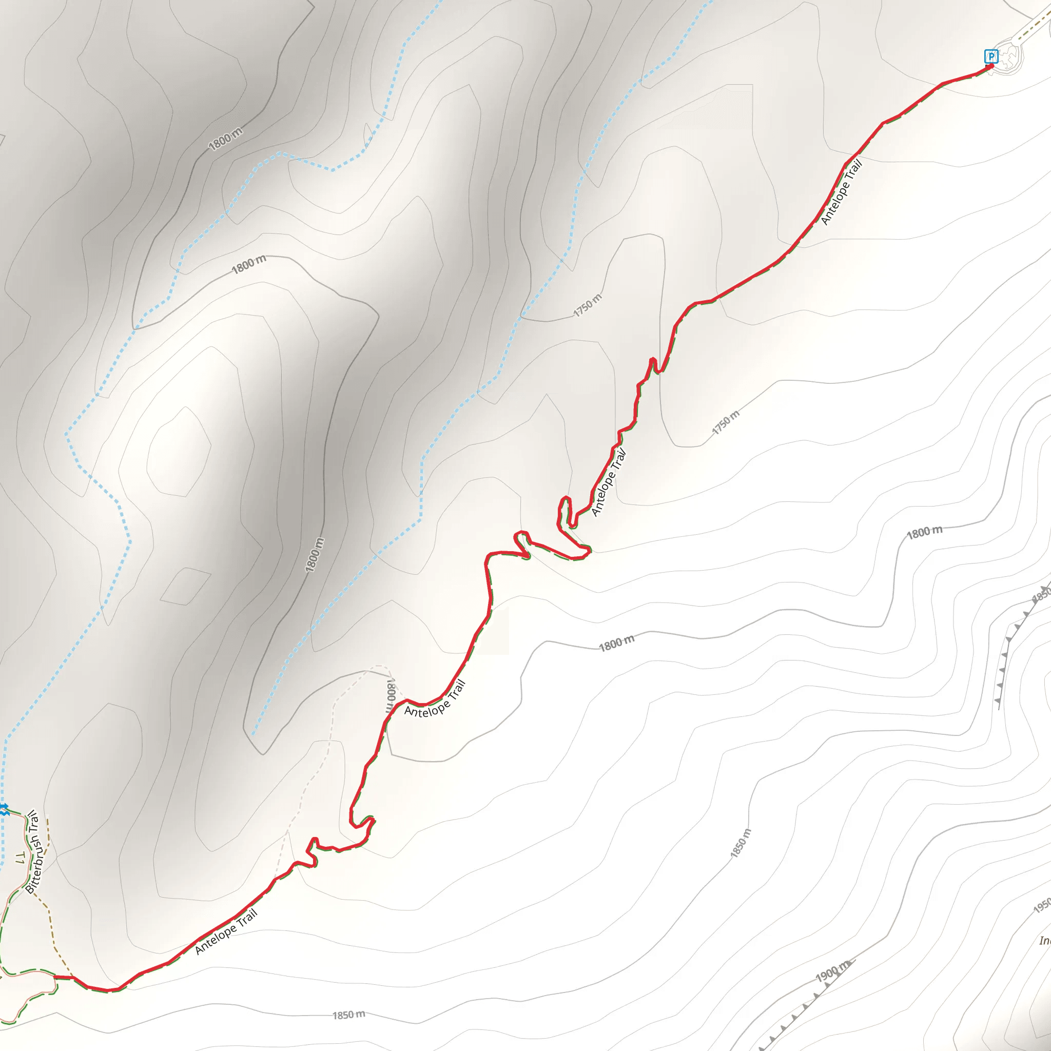 Antelope Trail mobile static map