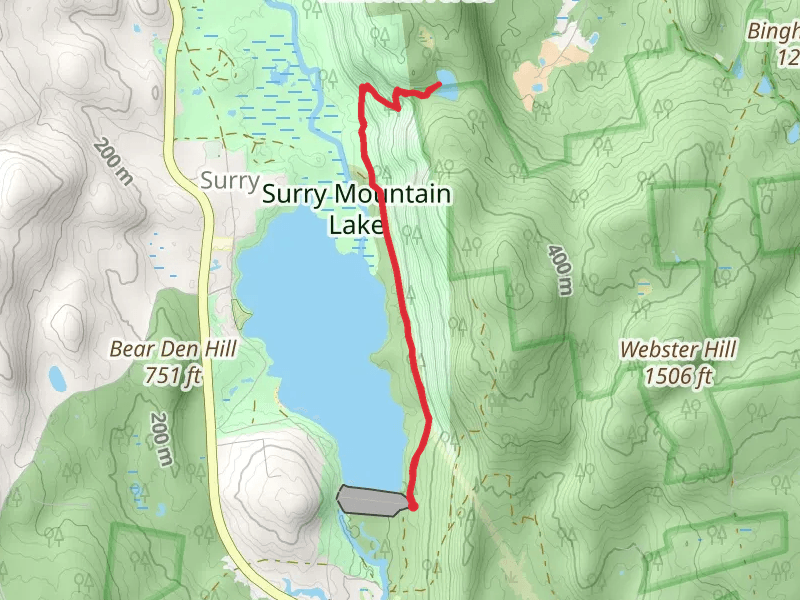 Lily Pond Trail via Surry Mountain Lake