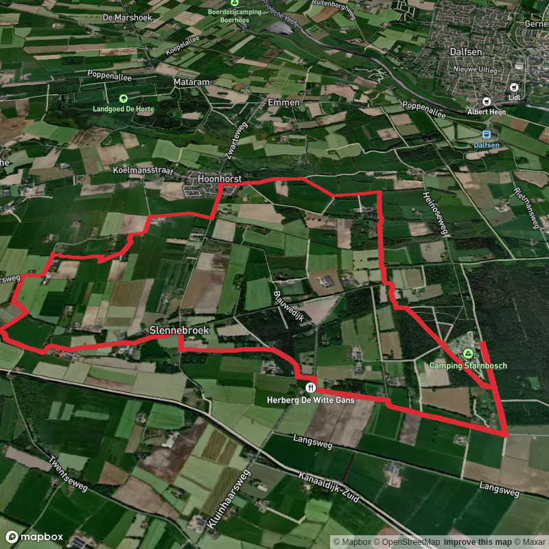 Maarten Van Rossumpad and Vechtdal - Hoonhorst gele Route