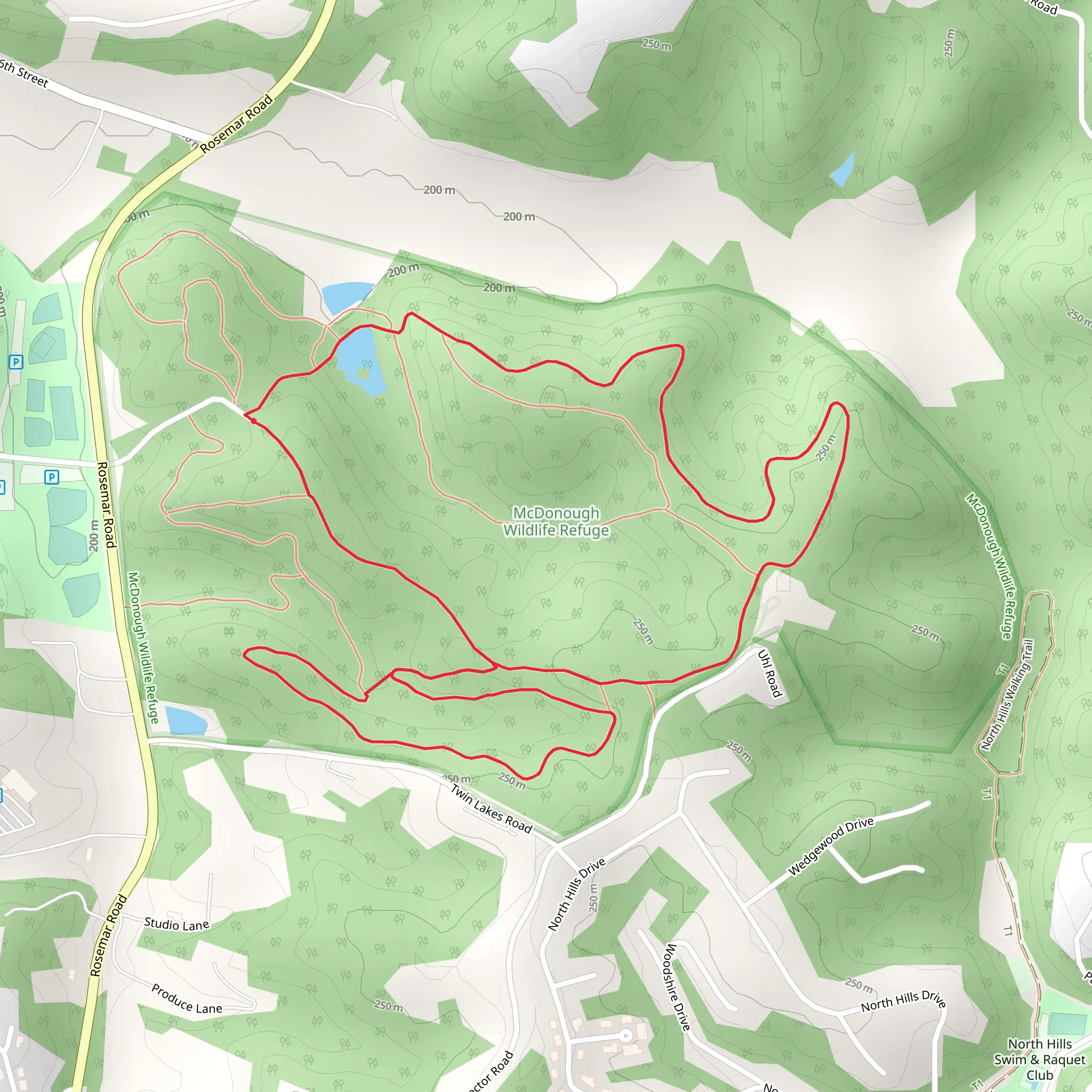McDonough Wildlife Refuge Loop mobile static map