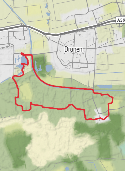 Trage tocht Waalwijk mobile static map
