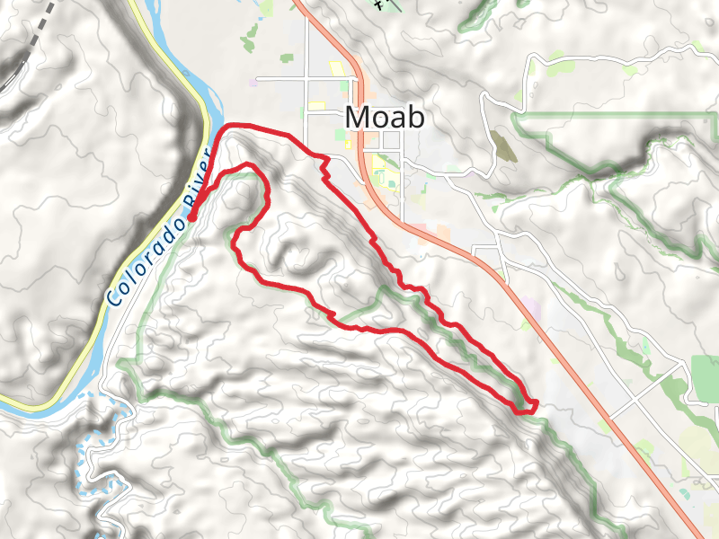 Moab Rim Trail, Hidden Valley Trail and Pipe Dream Loop