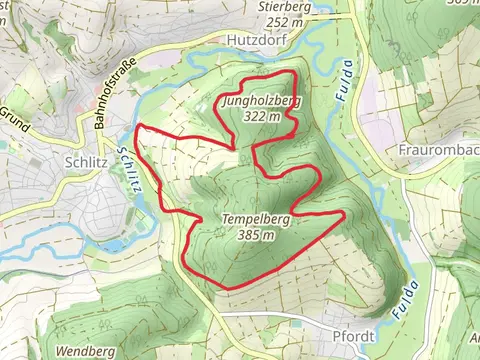 Jungholzberg Tempelberg Rundweg