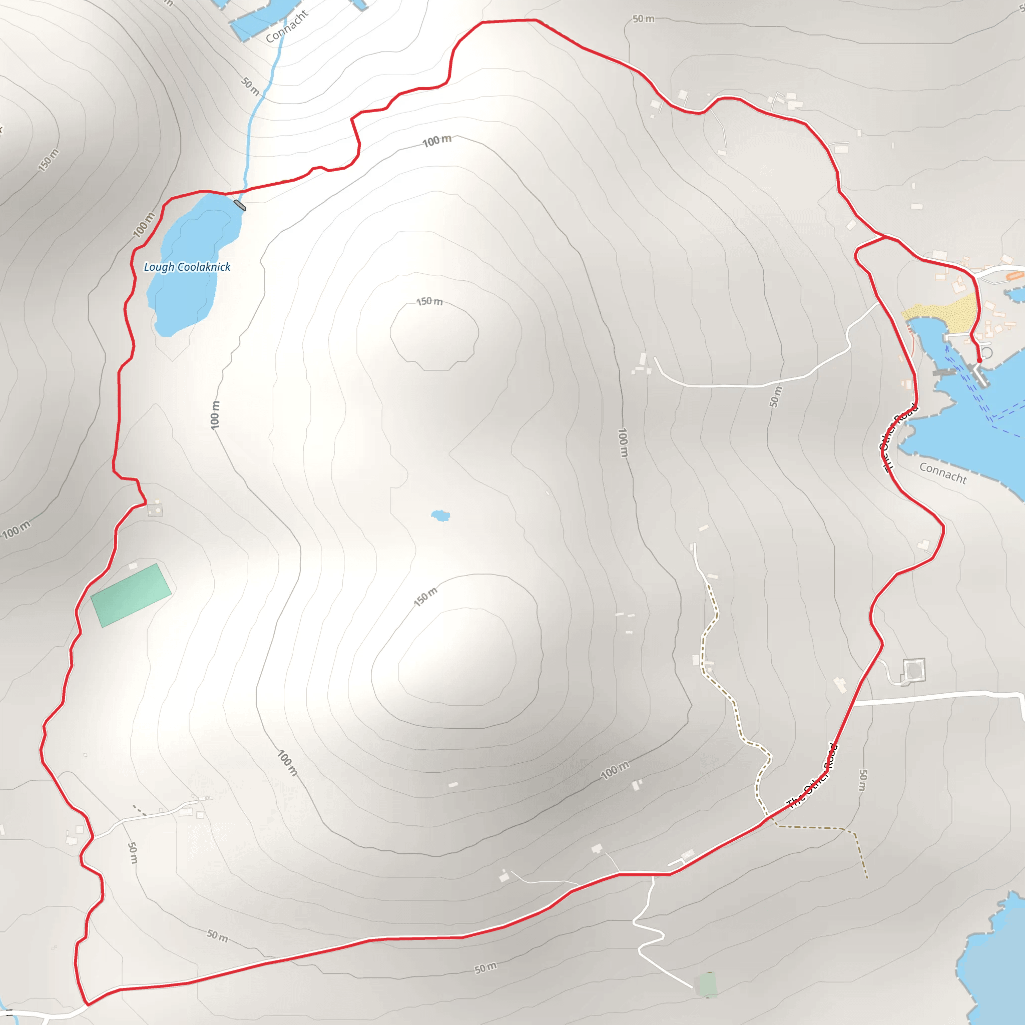 Inishturk - Lough Coolaknick Loop mobile static map