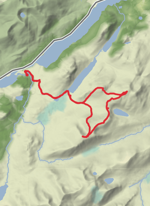 Hike from Roy Bridge mobile static map
