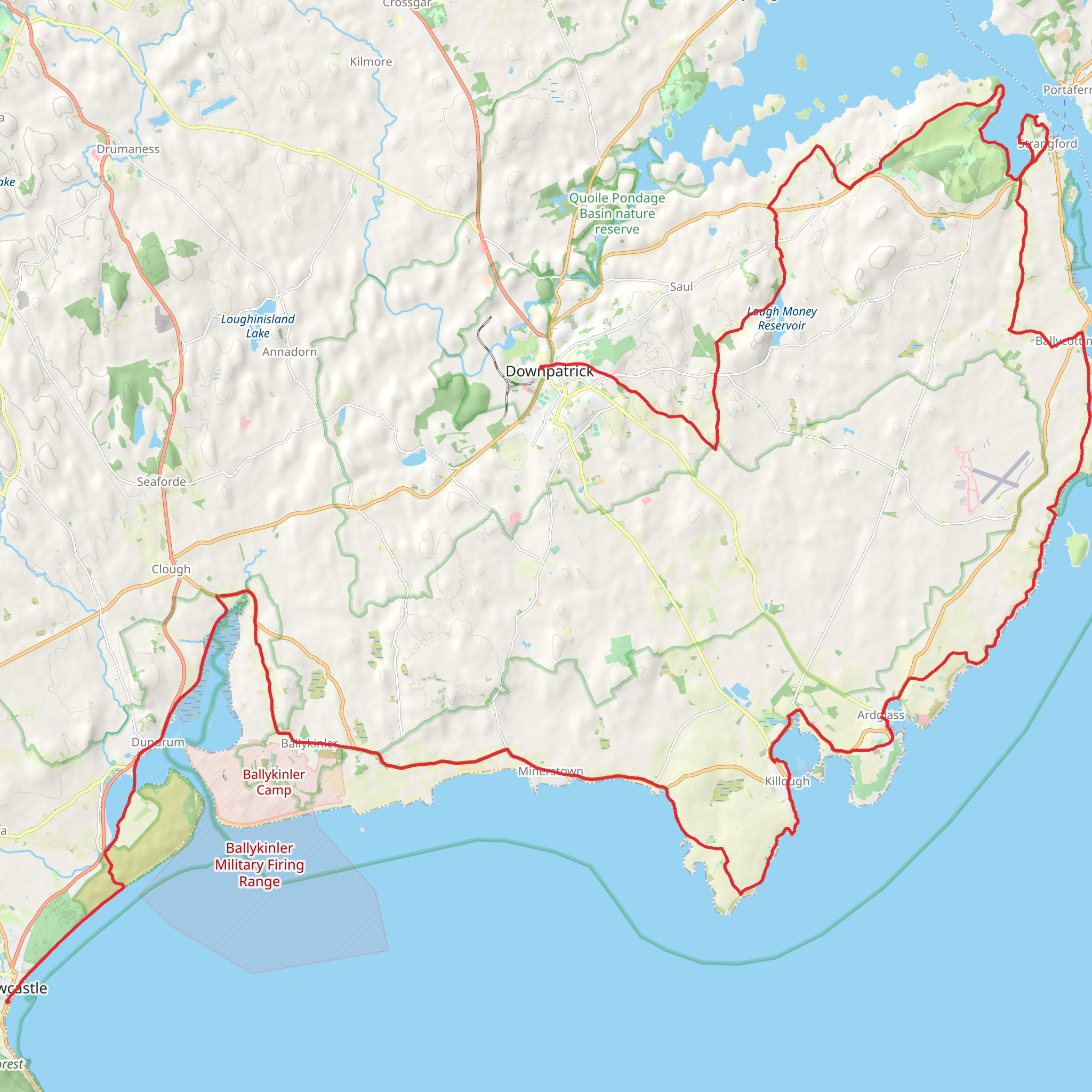 Lecale Way mobile static map