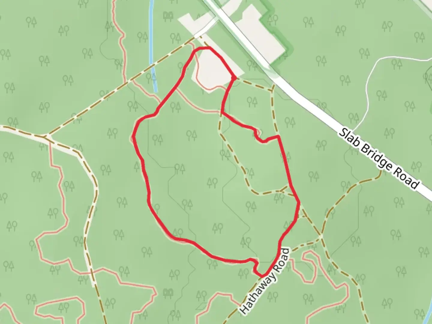 An image depicting the trail Payne Road South Loop Trail and its surrounding area.