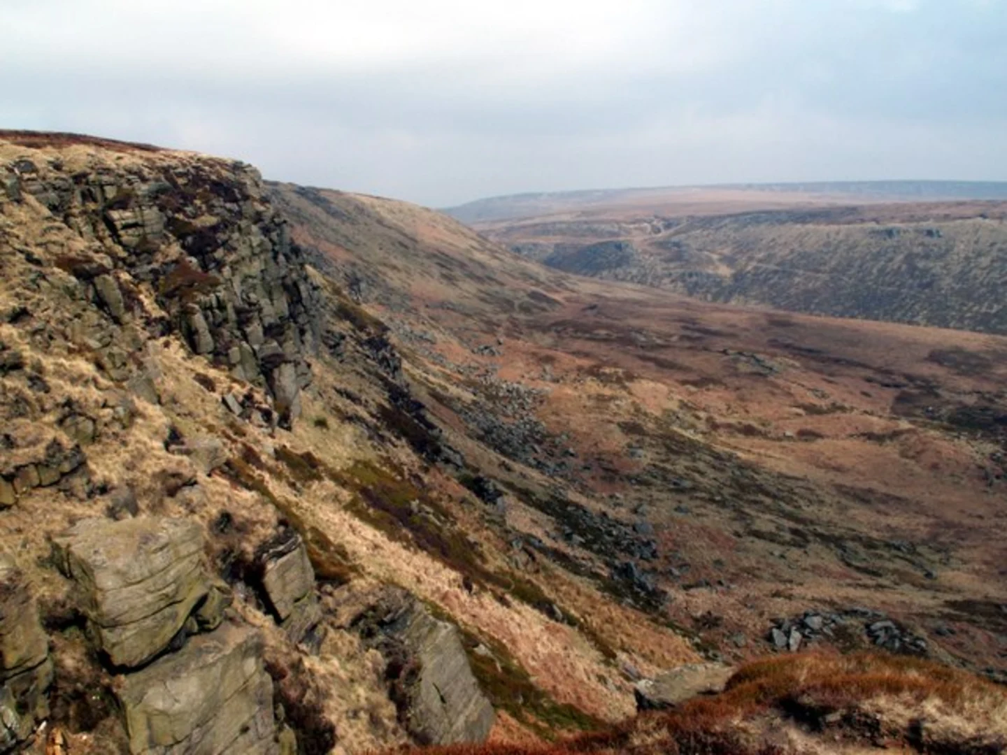 An image depicting the trail Laddow Rocks Walk - Crowden and its surrounding area.