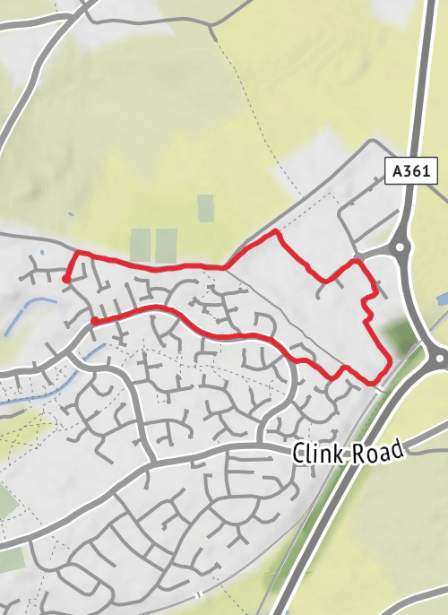 Mendip Running mobile static map