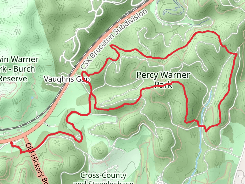 Percy Warner Park - Mossy Ridge Trail