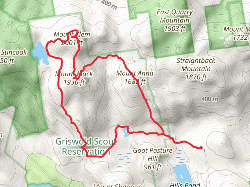 Mount Anna, Mount Mack and Mount Klem Loop