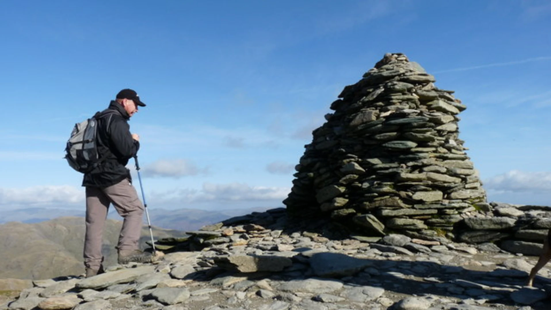 An image depicting the trail Levers Water and Old Man of Coniston and its surrounding area.