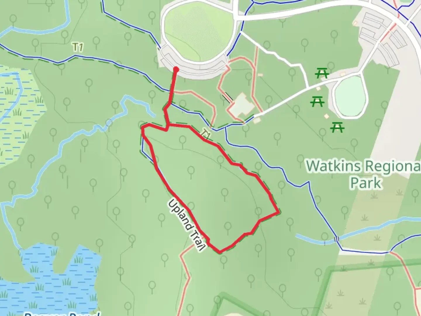 An image depicting the trail Upland Loop Trail and its surrounding area.