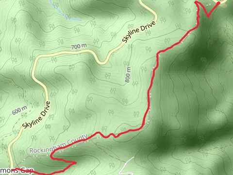 Simmons Gap via Appalachian Trail