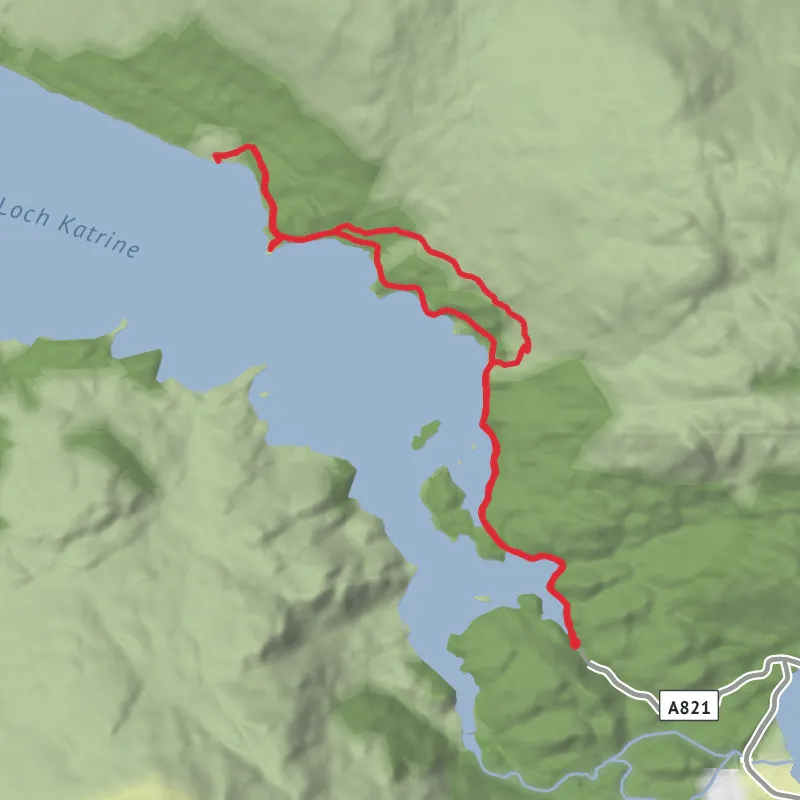 Hike from Stirling mobile static map