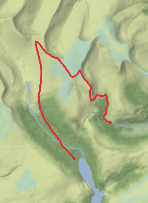 Powys Walking mobile static map
