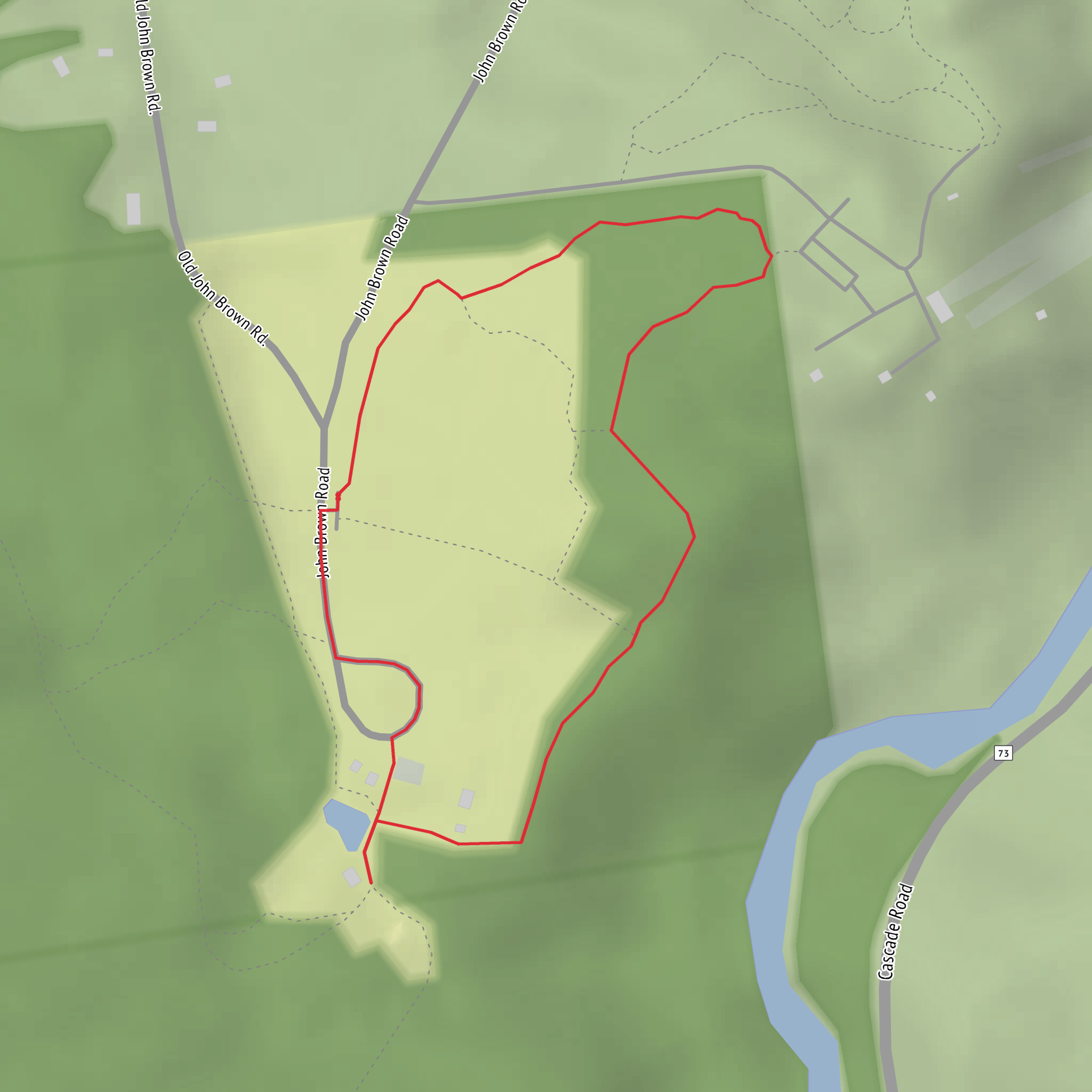 John Brown Farm State Historic Site Loop mobile static map