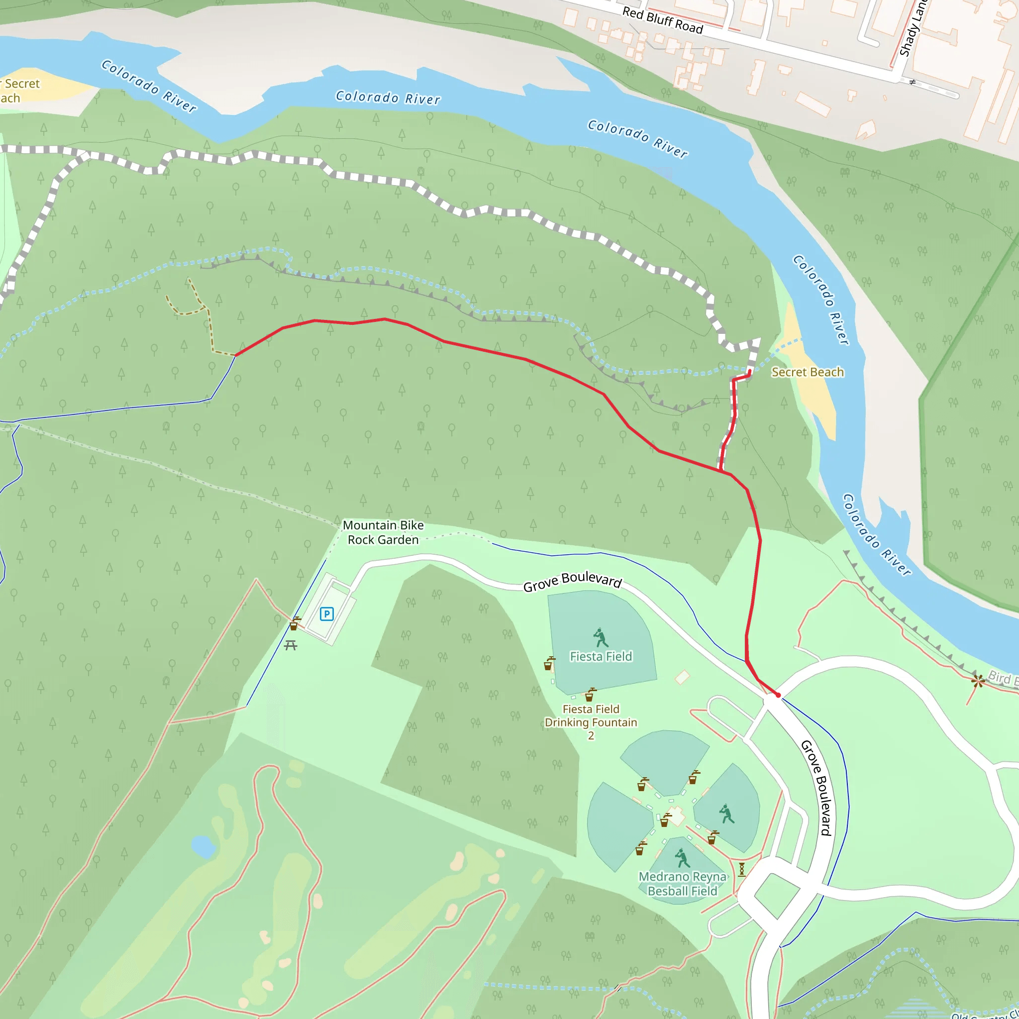 Colorado River View from Fiesta Field mobile static map