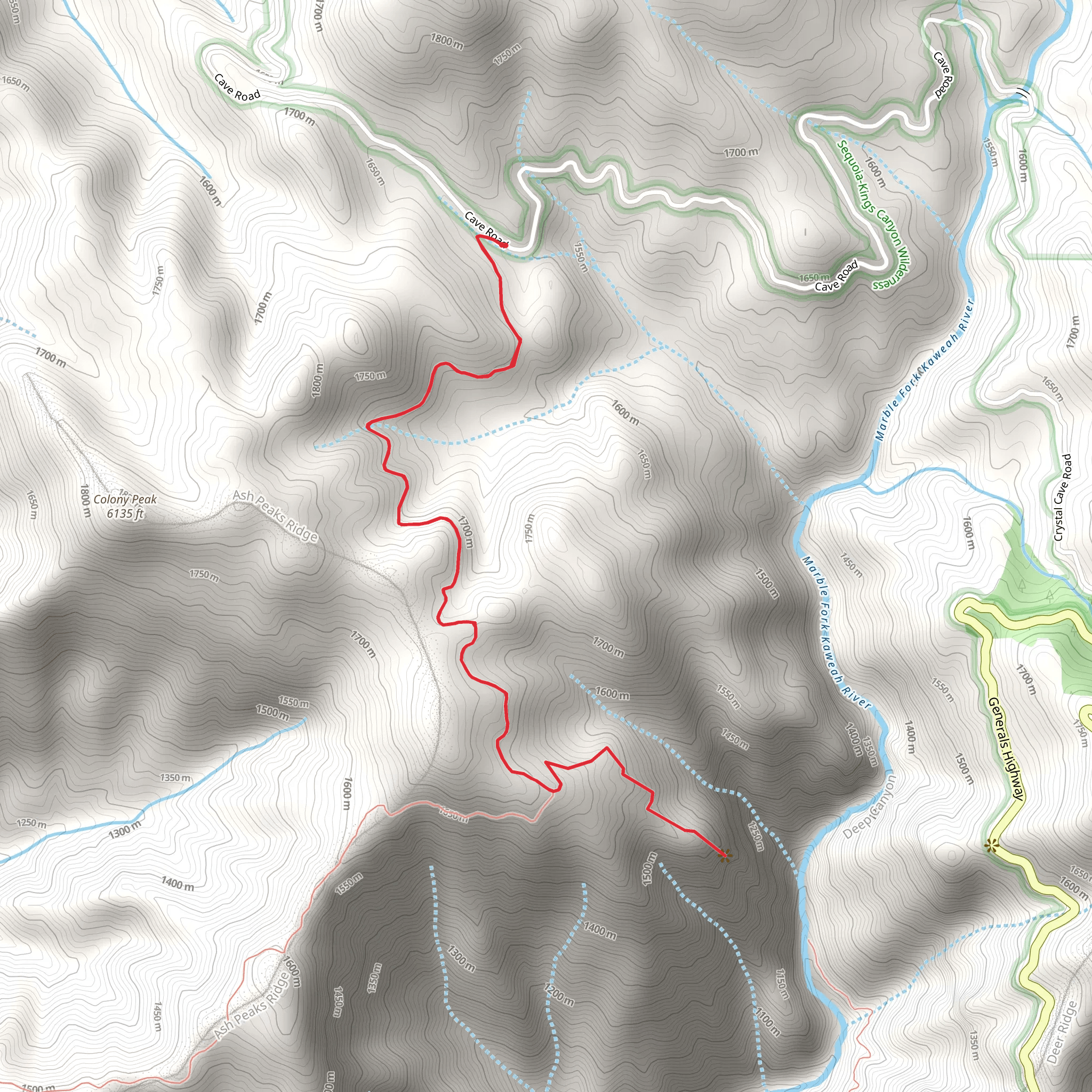 Colony Mill Trail mobile static map