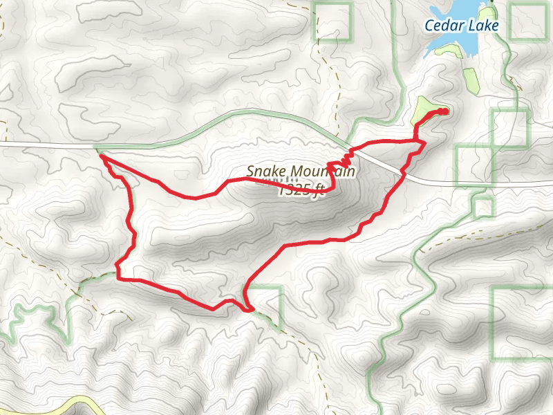 Snake Mountain Loop via Cedar Creek