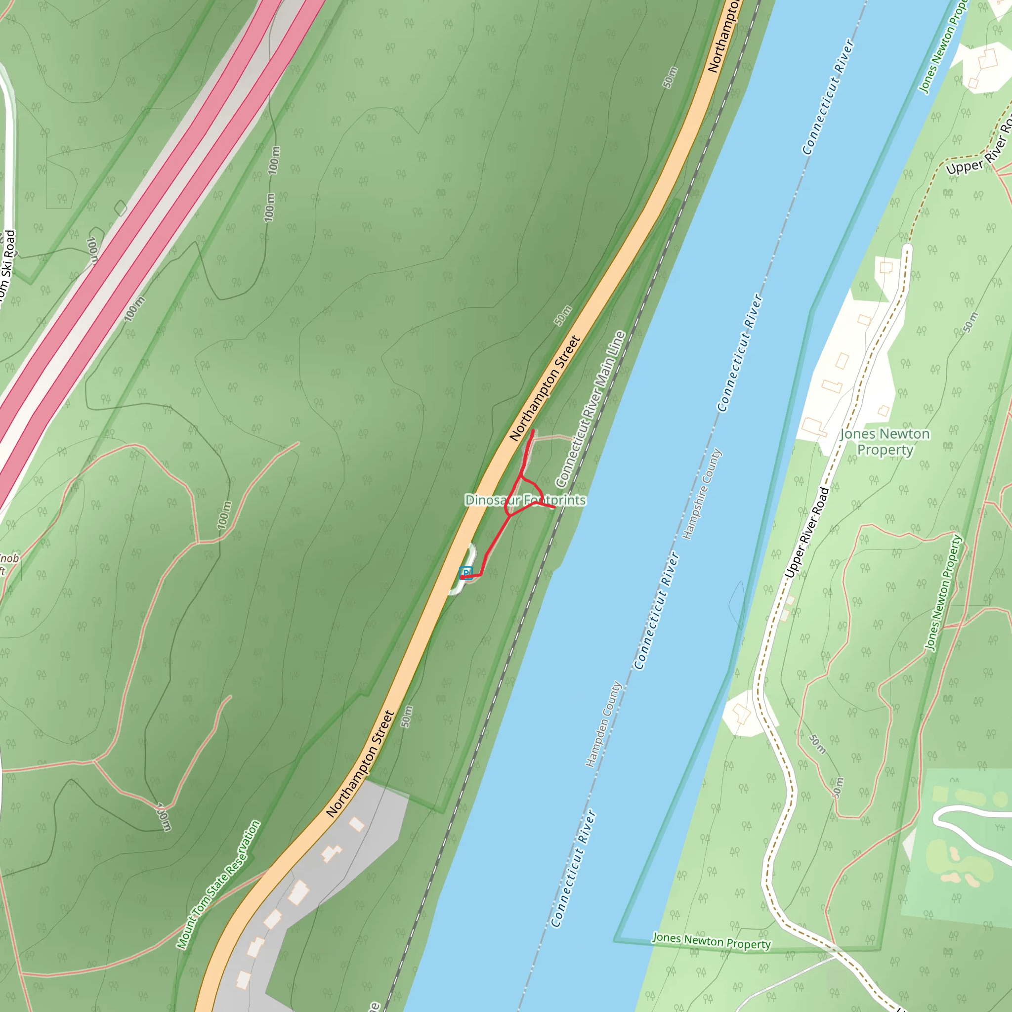 Connecticut River from Northampton Street mobile static map