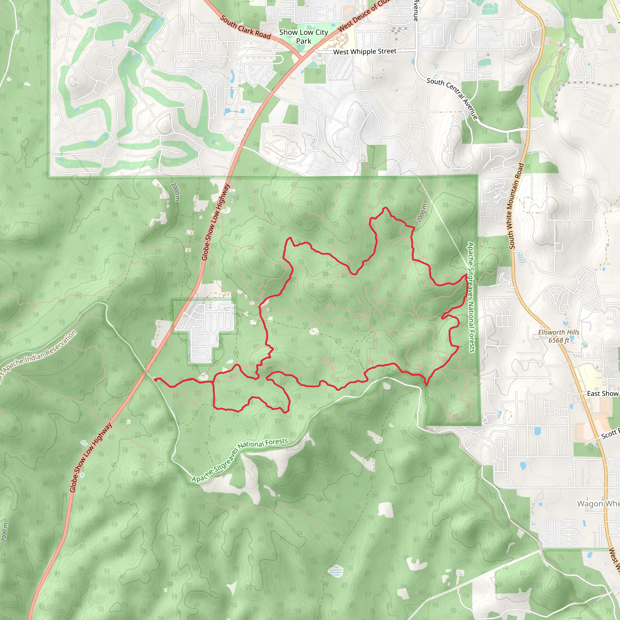 Buena Vista Loop Trail mobile static map